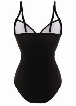 Contrast Spaghetti Strap Belted One Piece Swimwear 7 Contrast Spaghetti Strap Belted One Piece Swimwear -Elegance Swimwear Store 1698049359978666758