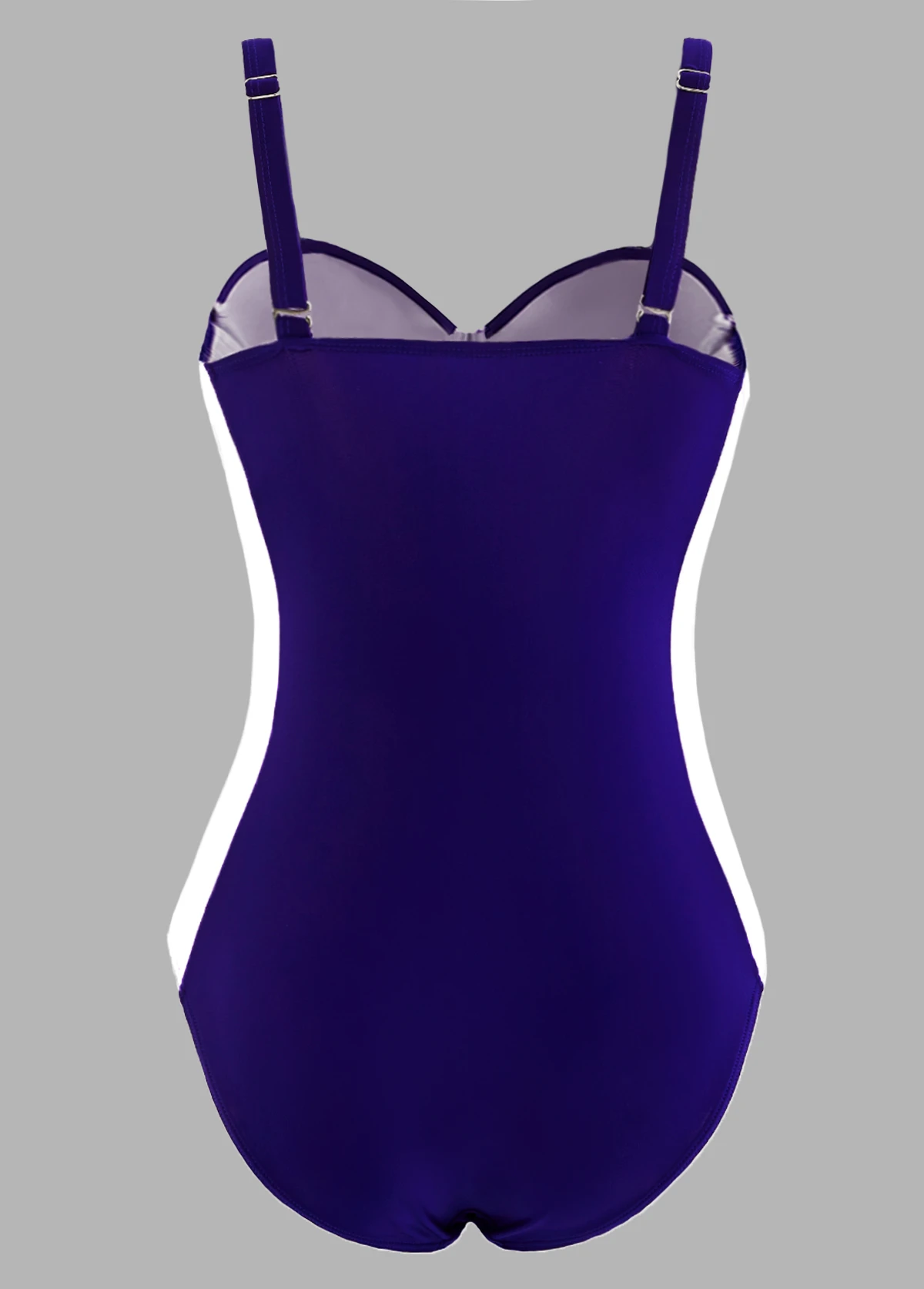 Spaghetti Strap Color Block One Piece Swimwear 4 Spaghetti Strap Color Block One Piece Swimwear - Image 4