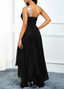 High Waist Asymmetric Hem One Shoulder Dress 6 High Waist Asymmetric Hem One Shoulder Dress -Elegance Swimwear Store 231833 P 15708483646501