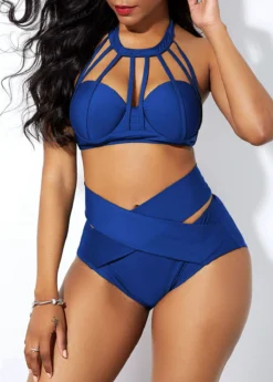 Cage Neck High Waist Clipback Bikini Set 7 Cage Neck High Waist Clipback Bikini Set -Elegance Swimwear Store 242420 P 15895064286113