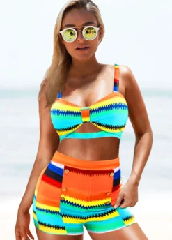 High Waist Colorful Striped Spaghetti Strap Bikini Set -Elegance Swimwear Store 265149 P 1614753700879 1