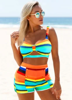 High Waist Colorful Striped Spaghetti Strap Bikini Set -Elegance Swimwear Store 266756 P 1614753721919 1