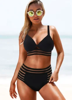 Sheer Mesh High Waisted Bikini Set -Elegance Swimwear Store 266979 P 1615704948081