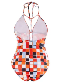 Geometric Print Halter Cutout One Piece Swimwear 5 Geometric Print Halter Cutout One Piece Swimwear -Elegance Swimwear Store 267126 P 1698196219575