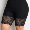 Plus Size Lace Stitching High Waisted Legging