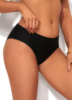 Low Waist Black Bikini Bottom For Women -Elegance Swimwear Store 288528 P 16371429440055
