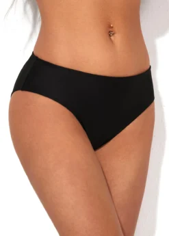 Low Waist Black Bikini Bottom For Women -Elegance Swimwear Store 288528 P 16371429444333