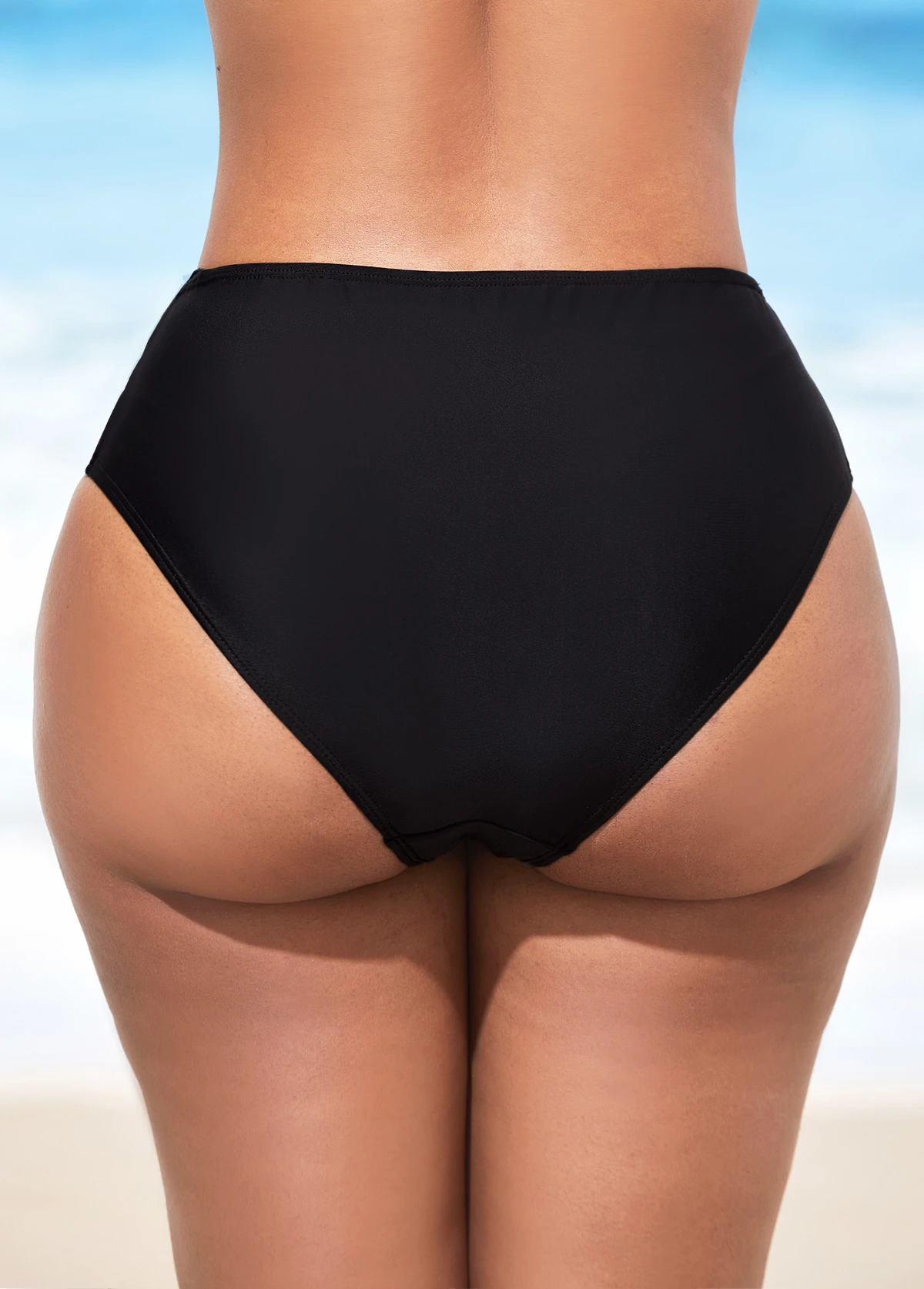 Striped Mid Waist Spaghetti Strap Bikini Set 5 Striped Mid Waist Spaghetti Strap Bikini Set - Image 5