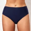 Mid Waisted Navy Skinny Bikini Bottom