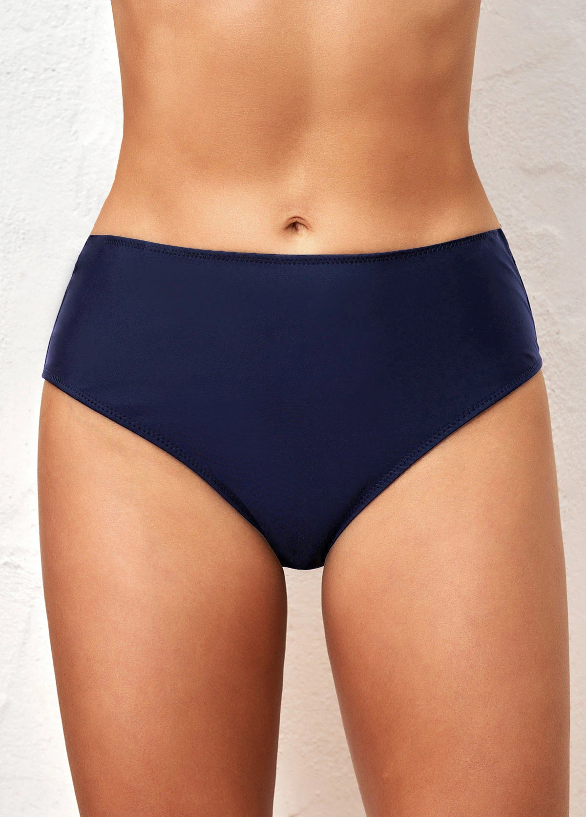 Mid Waisted Navy Skinny Bikini Bottom 1 Mid Waisted Navy Skinny Bikini Bottom