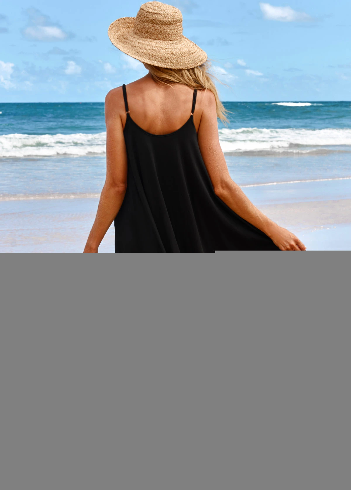 Handkerchief Hem Tribal Print Black Beach Dress 2 Handkerchief Hem Tribal Print Black Beach Dress - Image 2