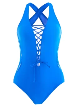 Mesh Royal Blue One Piece Swimwear