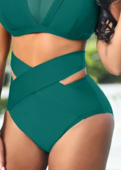 Patchwork Turquoise Sheer Mesh Bikini Set -Elegance Swimwear Store 319071 P 16697767823152