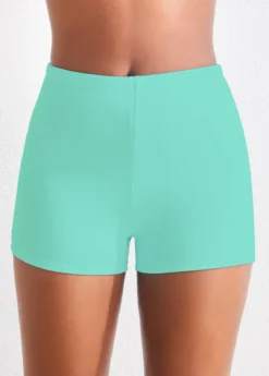 Mid Waisted Mint Green Swim Shorts