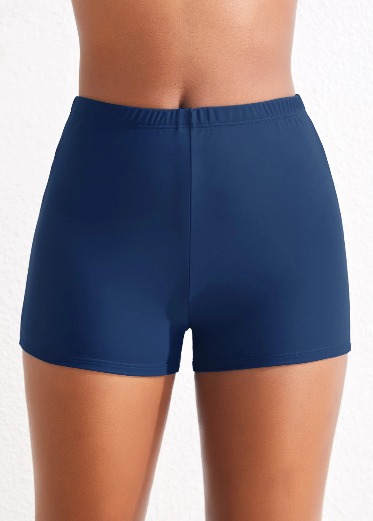 Mid Waisted Blue Swimwear Shorts 1 Mid Waisted Blue Swimwear Shorts