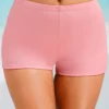 Mid Waisted Light Pink Swimwear Shorts