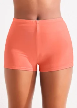 Mid Waisted Pink Swimwear Shorts