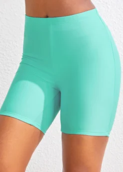 High Waisted Mint Green Swim Shorts 5 High Waisted Mint Green Swim Shorts -Elegance Swimwear Store 319923 P 16738684158042