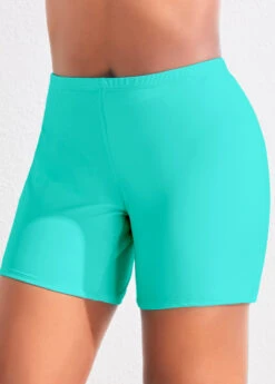 High Waisted Plus Size Cyan Swimwear Shorts -Elegance Swimwear Store 319952 P 16739419576452