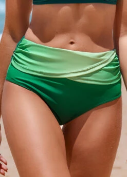 Criss Cross Ombre Green Bikini Set -Elegance Swimwear Store 321623 P 16709291142520