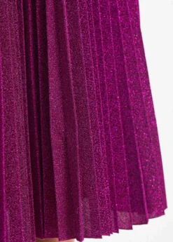 Dark Reddish Purple Pleated Shinning Sleeveless Round Neck Dress 11 Dark Reddish Purple Pleated Shinning Sleeveless Round Neck Dress -Elegance Swimwear Store 322811 P 16789498632895