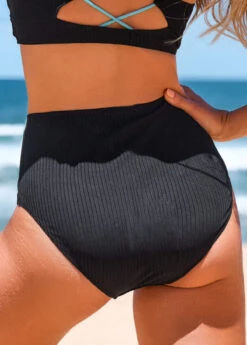 Criss Cross Black Wide Strap Bikini Set 10 Criss Cross Black Wide Strap Bikini Set -Elegance Swimwear Store 323508 P 16727206212821