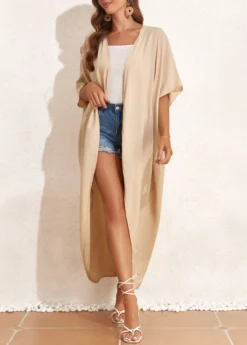 Tie Light Coffee Belted Cover Up -Elegance Swimwear Store 327156 P 16806047047342