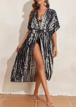 Tie Dye Lightweight Black Cover Up -Elegance Swimwear Store 327160 P 16805031773675
