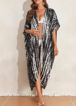 Tie Dye Lightweight Black Cover Up -Elegance Swimwear Store 327160 P 16805031774472