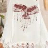 Lace White Tie Front Cover Up