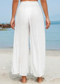 Bowknot White Tie Front Beach Pants -Elegance Swimwear Store 328408 P 16798827457791