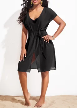 Breathable Red Tie Side Cover Up 7 Breathable Red Tie Side Cover Up -Elegance Swimwear Store 328787 P 16782742814142