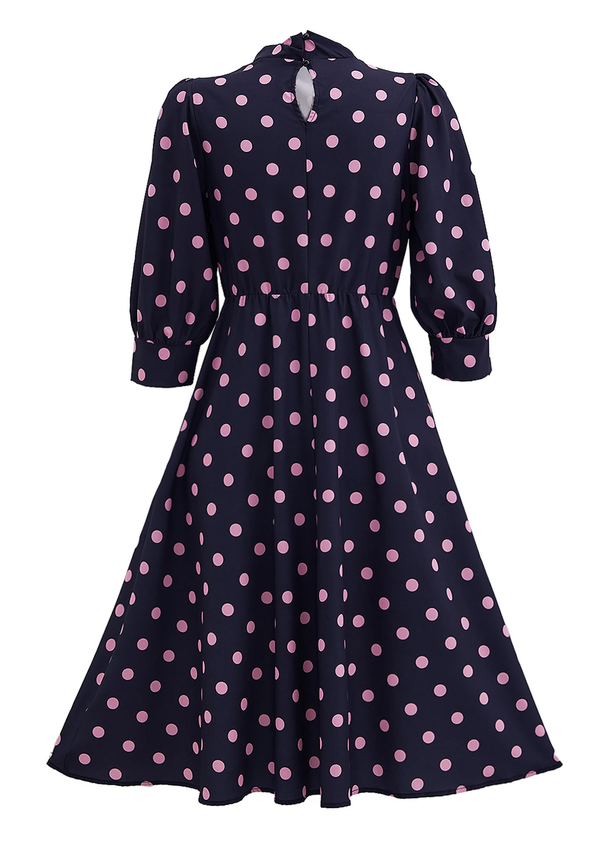 Black Cut Out Polka Dot Dress 5 Black Cut Out Polka Dot Dress - Image 5