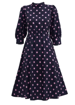 Black Cut Out Polka Dot Dress 8 Black Cut Out Polka Dot Dress -Elegance Swimwear Store 339000 P 1694055441880