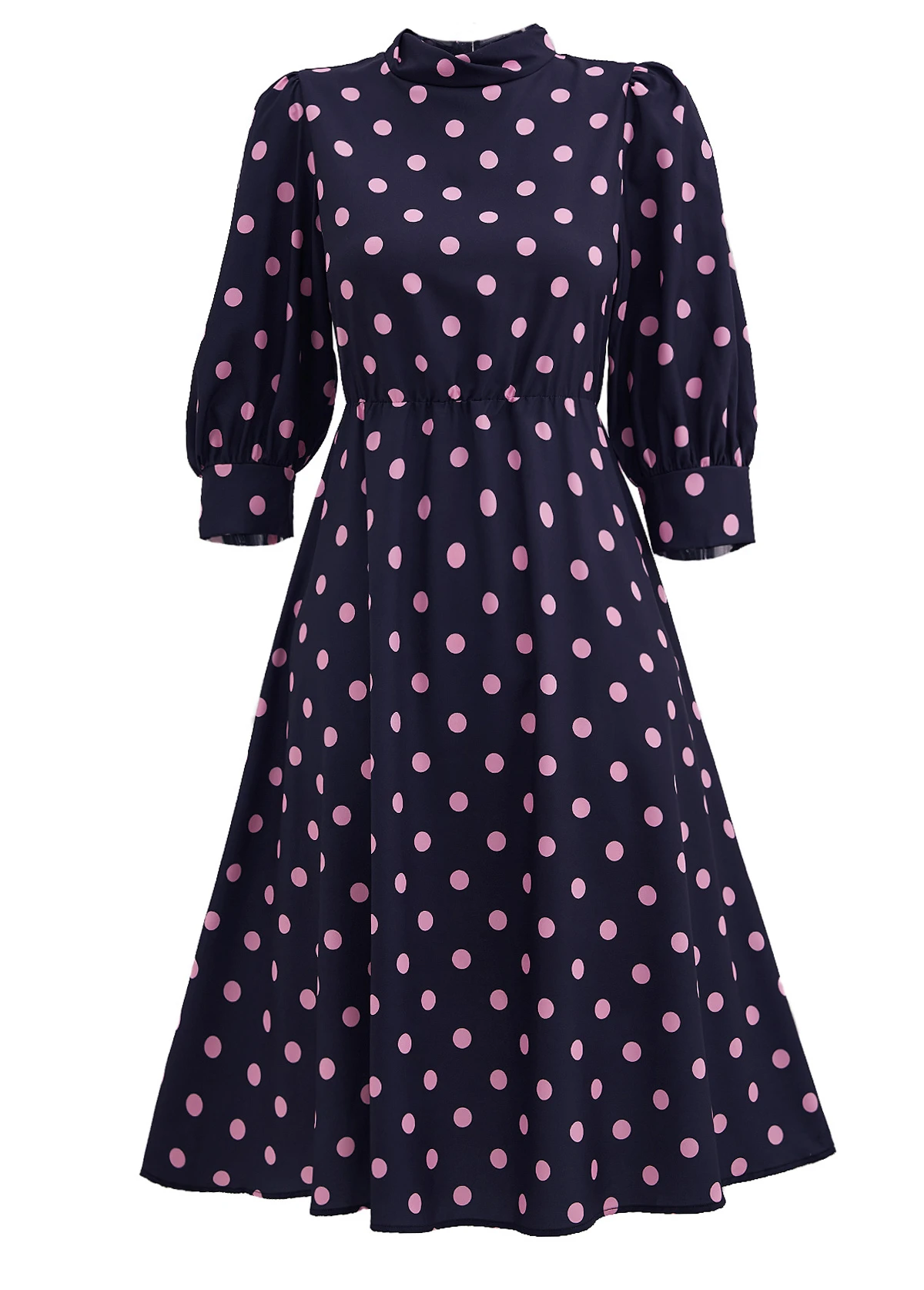 Black Cut Out Polka Dot Dress 4 Black Cut Out Polka Dot Dress - Image 4